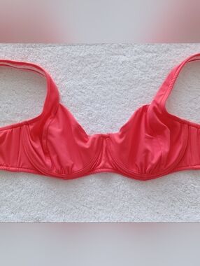 VENUS Jillian Underwire Bikini Top - Sunset Pink, Size 32DD/34D/36C